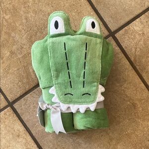Kids Green Crocodile Hooded Costume Wrap